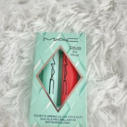 MAC 2-Pc. Squirt Alert Plumping Lip Gloss Stick Gift Set New
