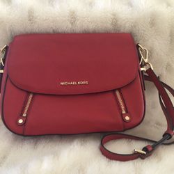 Michael Kors Red Leather Purse
