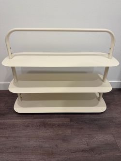 Open Spaces Entryway Storage Rack Cream
