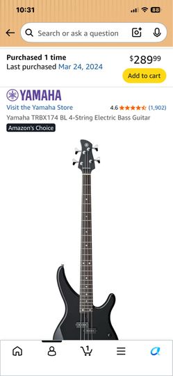 Electric Bass Guitar with stand