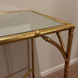 Gold-colored End Table/Side Table