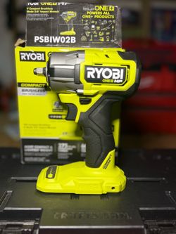 RYOBIONE+ HP 18V Brushless Cordless Compact 3/​8 in.​ Impact Wrench (Tool Only)​