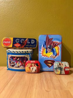 Vintage Collectible Tin Collection – Coca-Cola & Superman