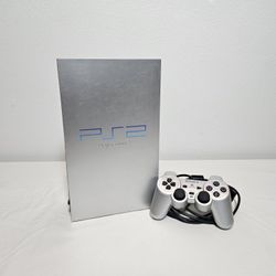 Custom Special Edition Metallic Silver Playstation 2 With 2TB Hard Drive 