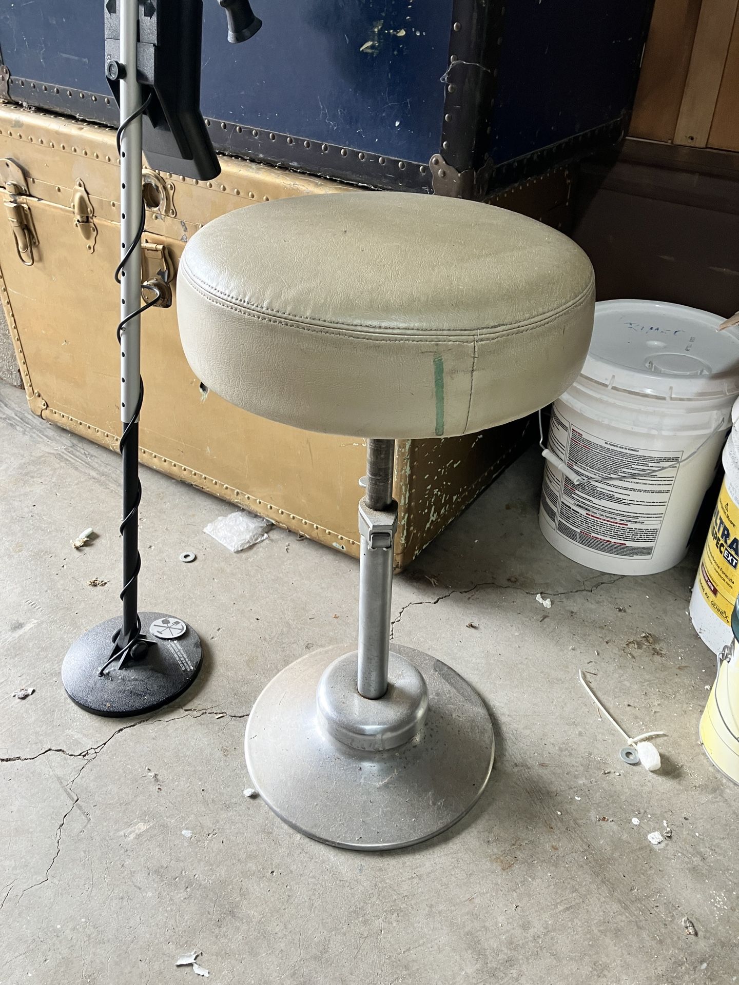 Vintage Weber “Rest Relief” Dental Stool With Height Adjustment