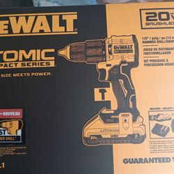 New DeWalt 20V MAX Brushless Atomic Hammer Drill Combo Kit