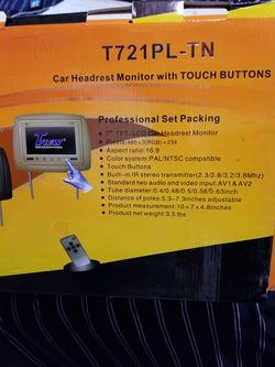 Tview car headrest monitors