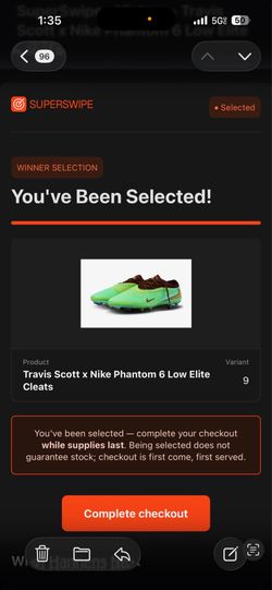 TRAVIS SCOTT X NIKE PHANTOM 6 LOW ELITE CLEATS