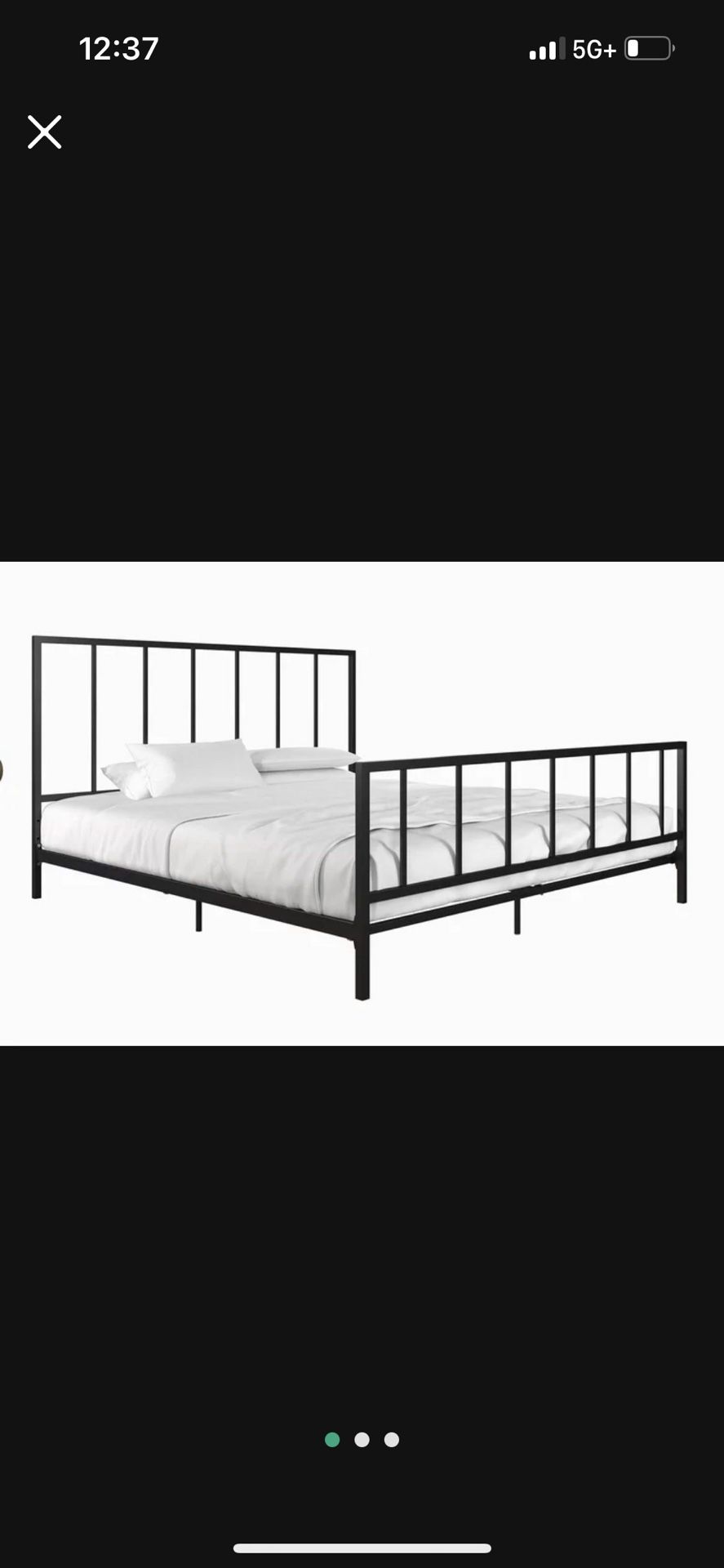 King Size Metal Platform Bed frame 