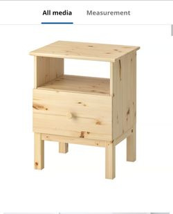 Solid Wood Nightstand (x2)