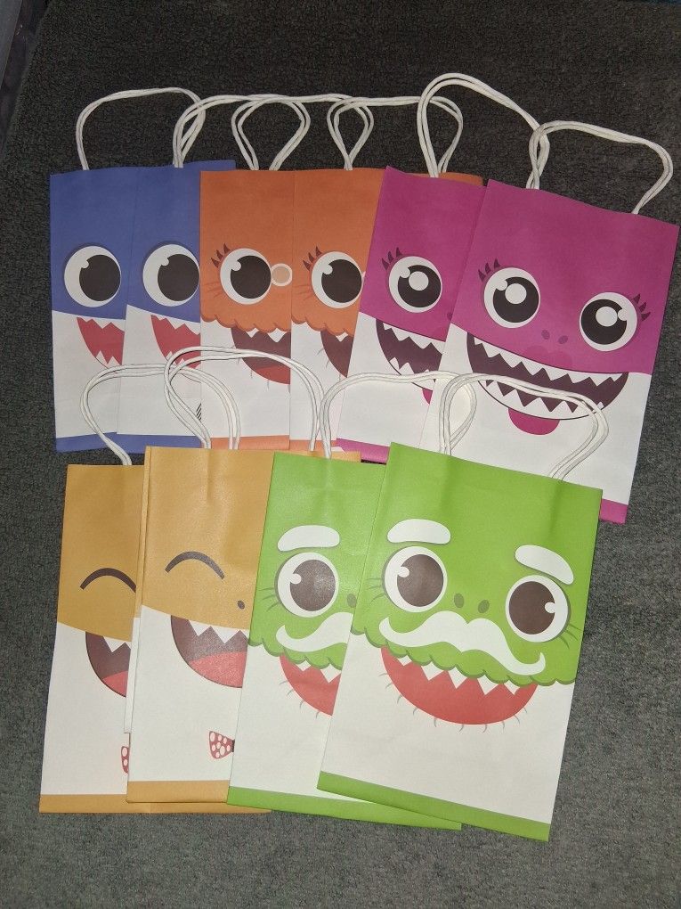 Baby Shark Party Bags 10 Pieces
