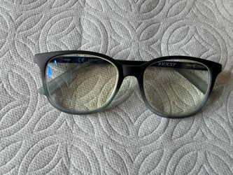 New ZENNI Black & Gray Eyeglasses Frame