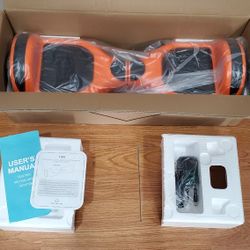 veveline hoverboard bluetooth lights 6.5 inch wheel orange