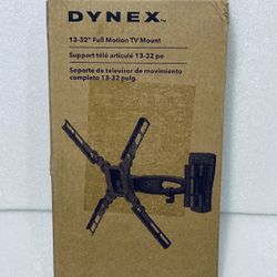 new open box dynex 13-32" full motion tv mount supports to 33lbs., dx-htvmm1701-c