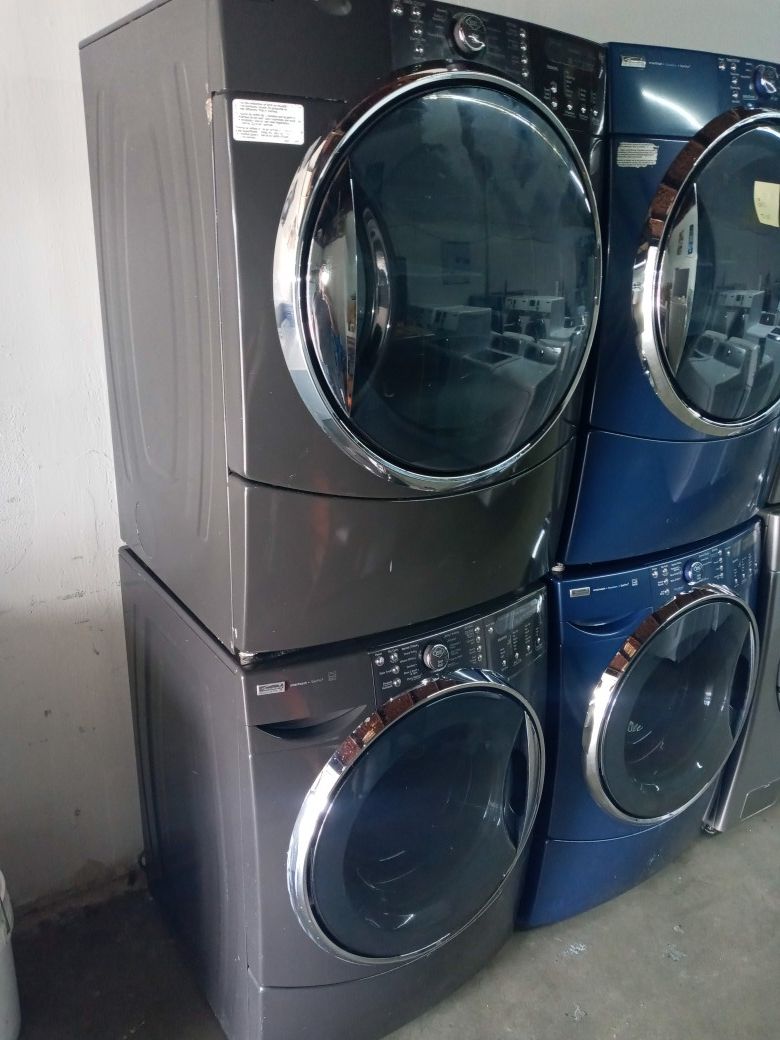 🎀🎀🎈kenmore elite washer and dryer electric steam nice set🎀🎀🎈
