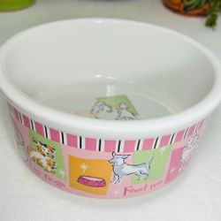 RIVIERA VAN BEERS " LAP DOG" PET BOWL DOG FEEDERS