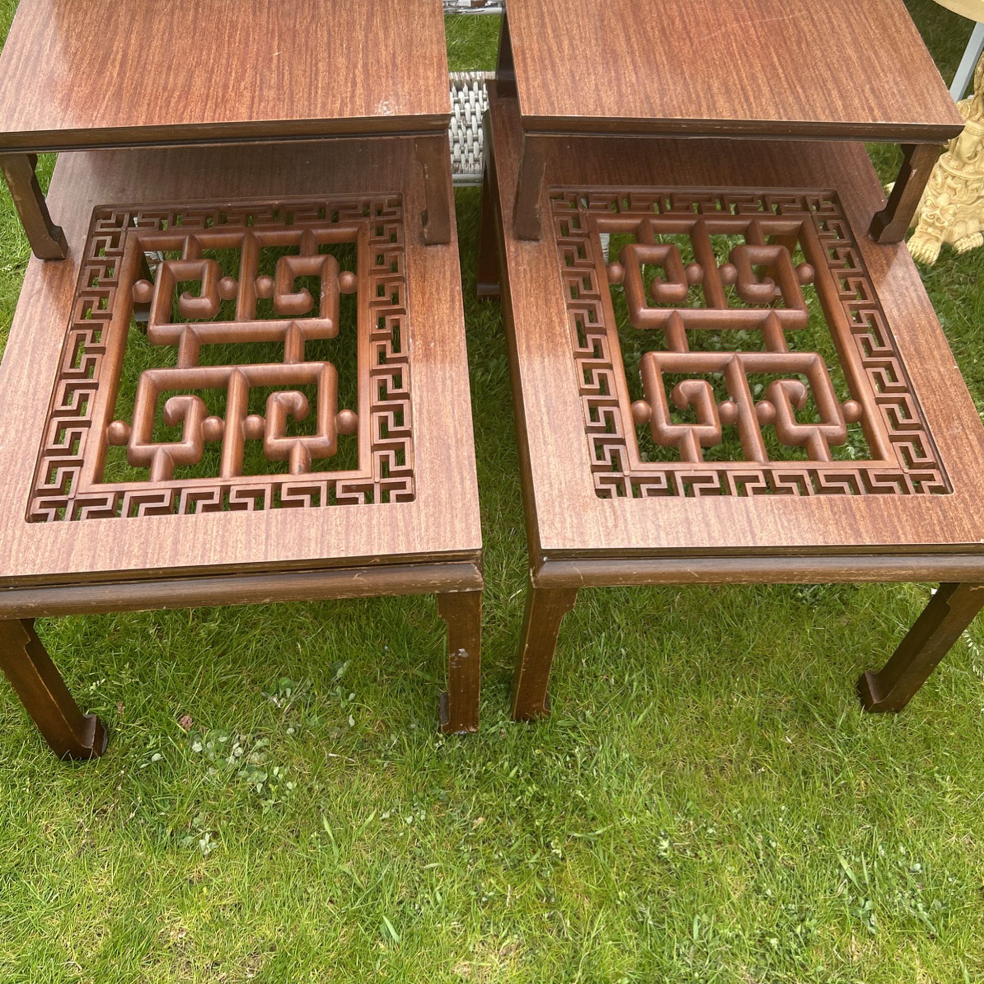 Mid Century Modern End Tables- Pair
