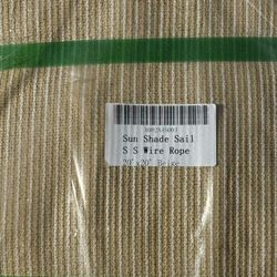 New - Shade Cover Sail 20’ X 20’
