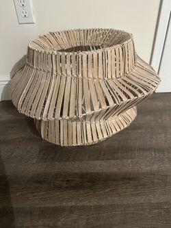 EXCELLENT CONDITION Woven Rattan Ceiling Light Moving Sale Everything Must Go