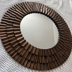 Round Copper Mirror 