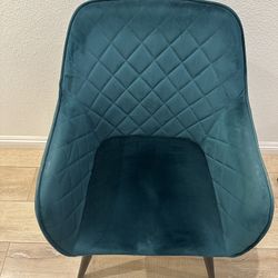 Velvet Accent Chair - Green