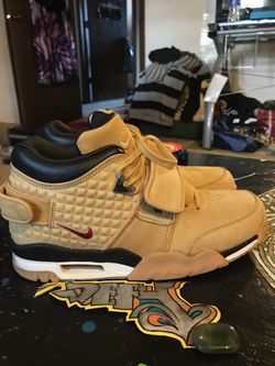 Victor Cruz Trainers. Size 9.5! Suede Upper. Premium Leather Inner shoe, with soles saying Air Cruz. Rare shoe!!