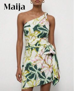 Women's Summer Floral Print Sleeveless Mini Dress