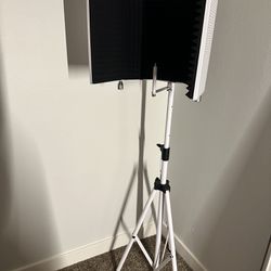 Recording Studio Microphone Isolation Shield Stand