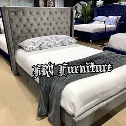 New Queen Bed Frame With Mattress 