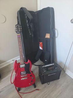 Electric Guitar Epiphone SG + Amp and more