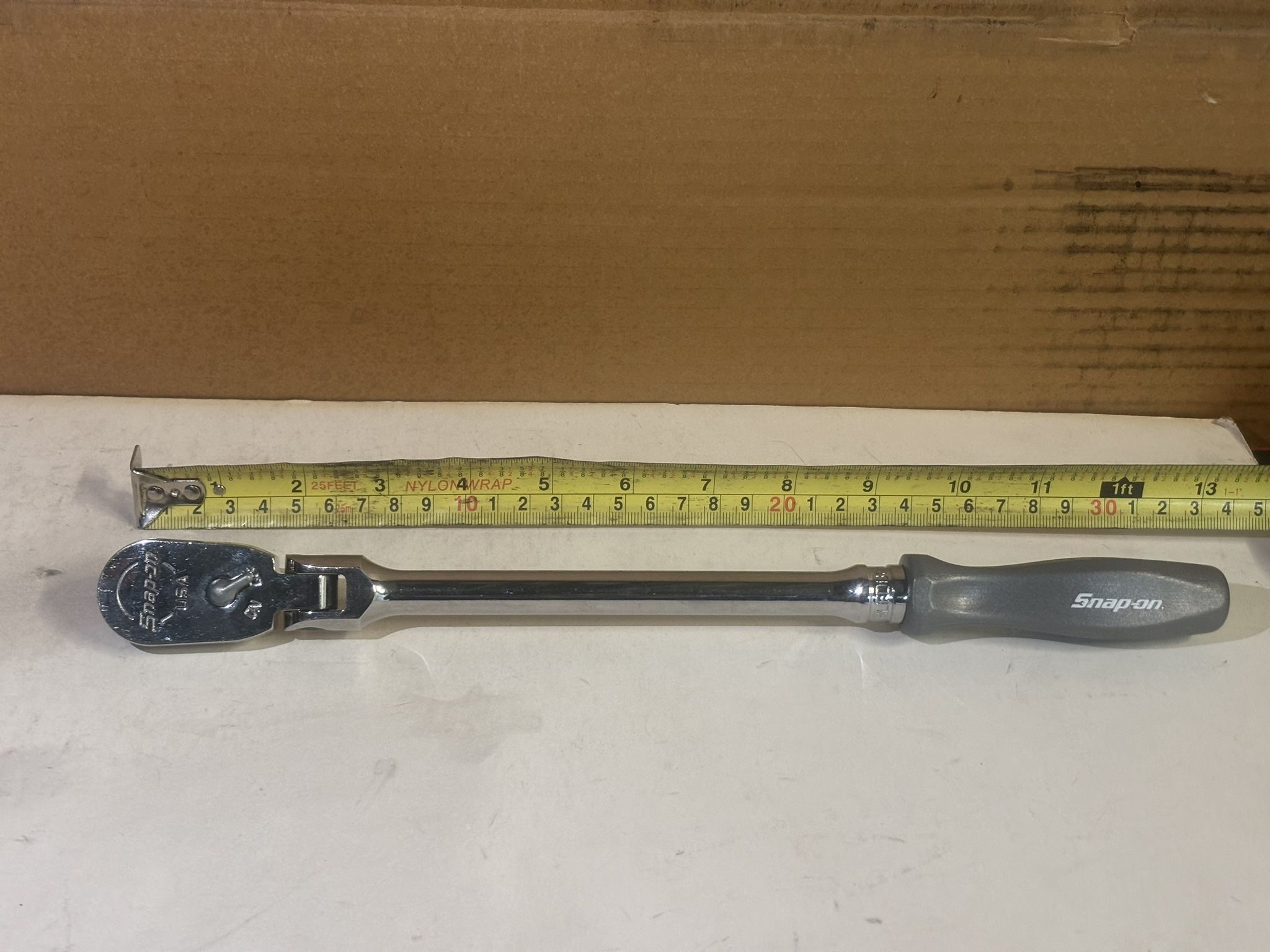 Snap-on Tools USA NEW DARK TITANIUM 3/8" Drive Long Flex Head Ratchet FHLFD80A