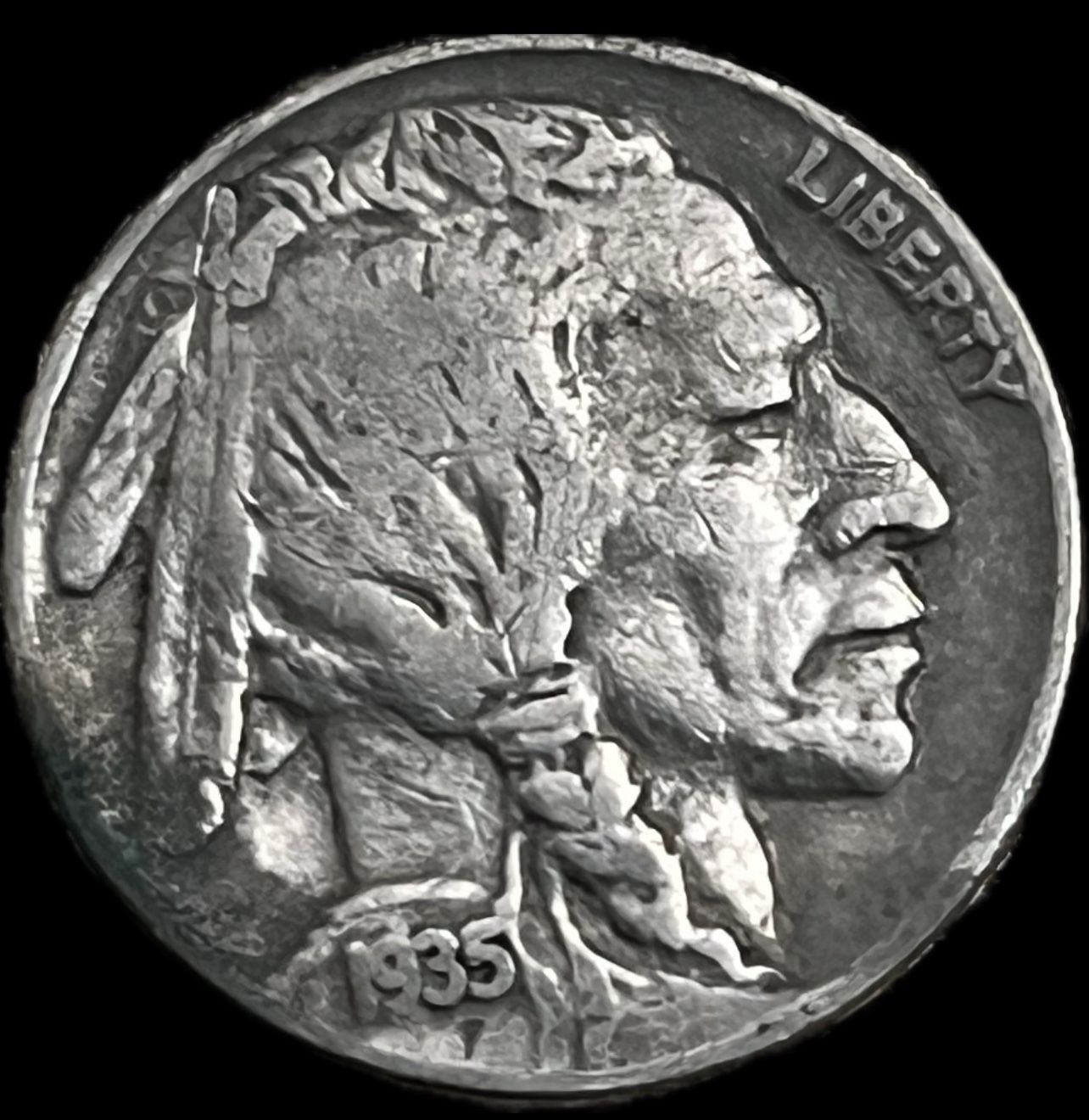1935 buffalo nickel five cents