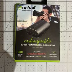 Rechargeable Battery Mirrorsless and DLSR Cameras 