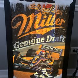 Miller Genuine Draft Indy Car Beer Light