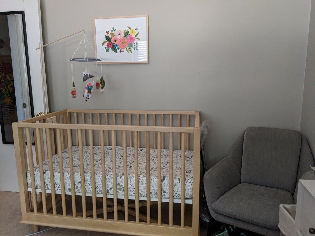 Pottery Barn Nash Crib W/ Toddler Conversion Kit