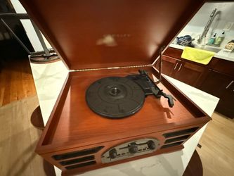 Crosley CR66 Vintage Stereo Console | CD, Cassette & Radio | Turntable Needs Repair