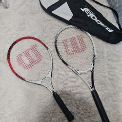 New WILSON 2  Tennis Racket W Bag  150 
