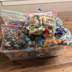 6.5 lbs of Lego Minifigures and Accessories