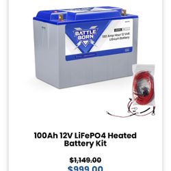 12V 100Ah Battle Born Batteries 