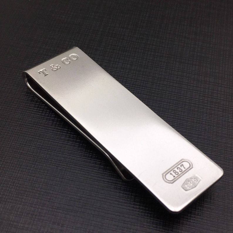 💵 📎 Tiffany’s Classic Sterling Silver Tiffany and Co 1837 Money Clip 💵📎