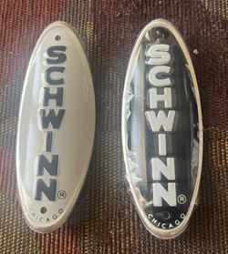 Brand New Reproduction Schwinn Chicago Headbadge