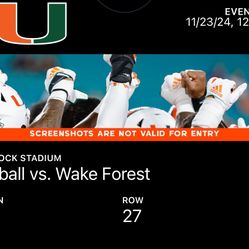 TICKETS TO UM GAME