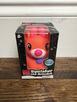 NeeDoh Squisher the Reindoh Orange Pink 2026 Squishmas NEW Sealed Rare Color
