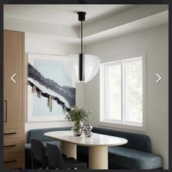 (2) LUXURY STATEMENT MODERN CHANDELIER by Tech Lighting Nyra 28”