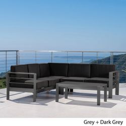 Aluminum Frame Sofa With Dark Gray Cushion
