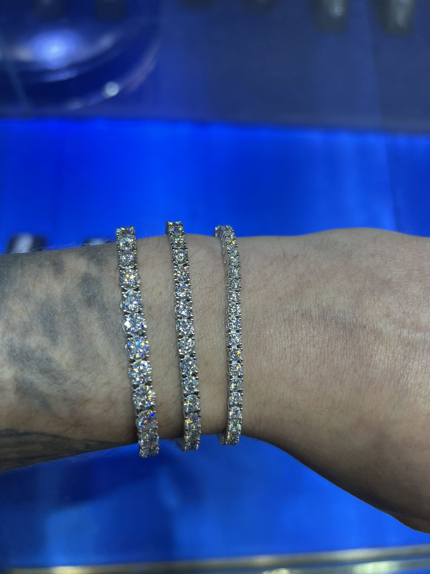 Moissanite tennis bracelets