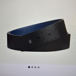 NEW Prada Men’s Reversible Saffiano Leather Belt 40/100 Black/Blue