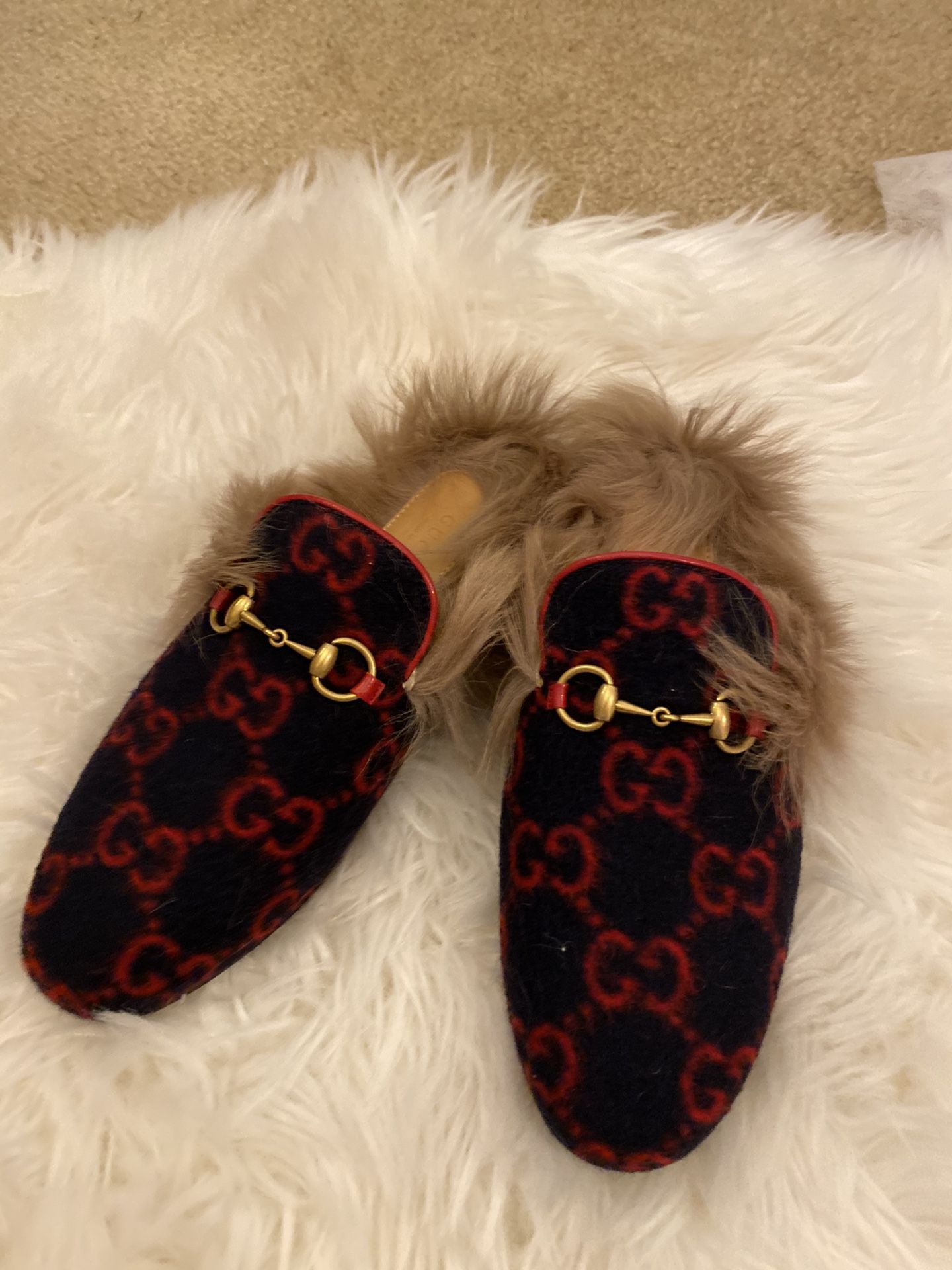 Authentic Gucci Fur princetown