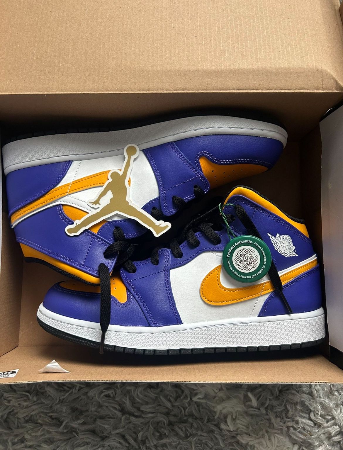 Jordan 1 Mid Lakers (GS)