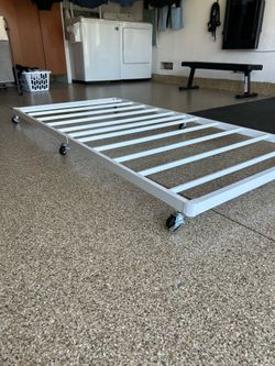 Ground level Mobile Twin Bed Frame